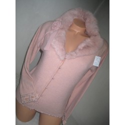 svetřík s natur kožešinkou